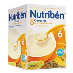 Nutriben 8 Cereales Y Miel Fibra 600 Gramos
