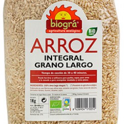 Arroz Integral grano largo biogra 1 Kg