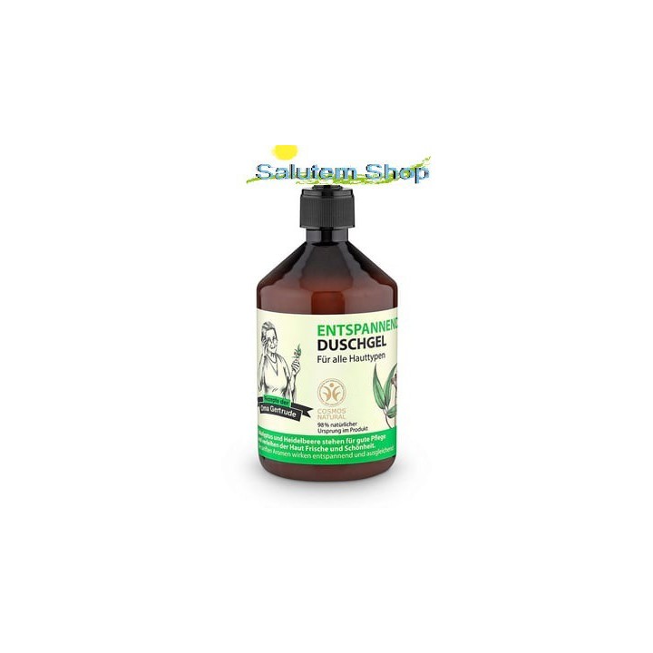 Gel de baño relajante 500 ml Oma Gertrude arandano azul y eucalipto