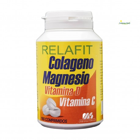 Relafit Colágeno + Magnésio + Vitamina C e D 180 comprimidos