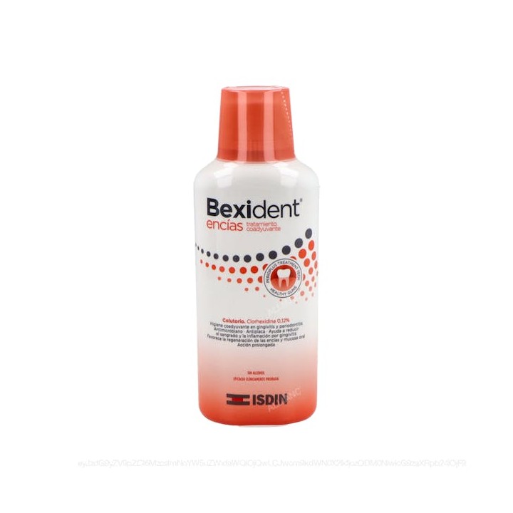 Gums with chlorhexidine mouthwash. Bexident.