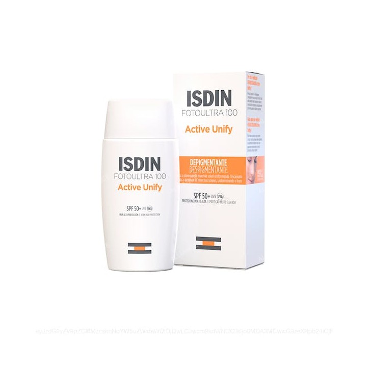 Foto Ultra Fusion Fluid Color Active Unify 100+. Isdin.