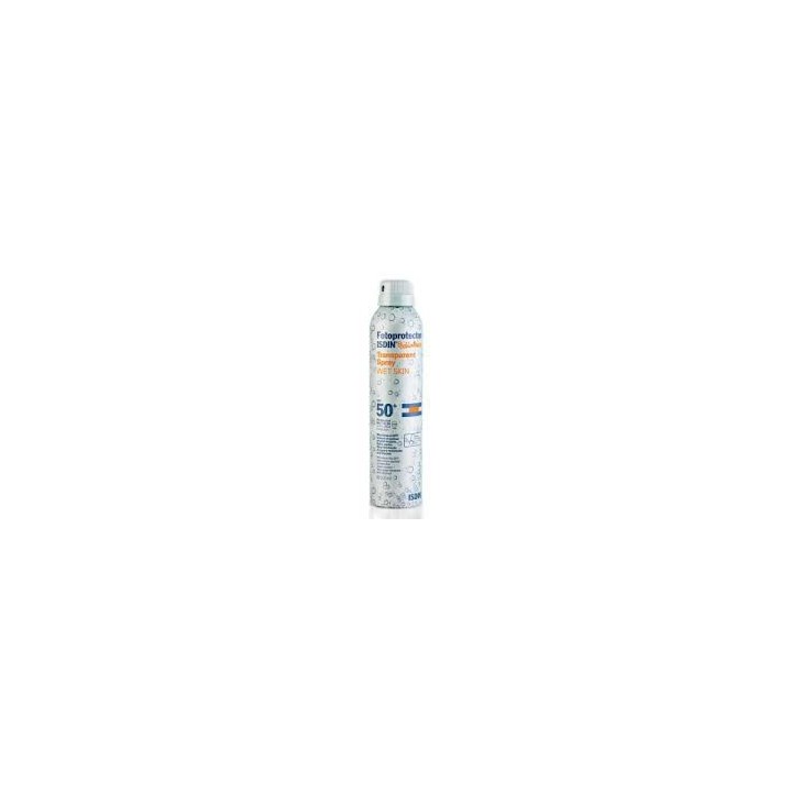 Transparent Spray Sunscreen WET SKIN 50 +. Isdin. 