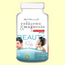 Magnesium collagen and hyaluronic acid. Beauty. 