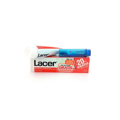Lacer Pasta dental 125 ml + Cepillo Viaje.