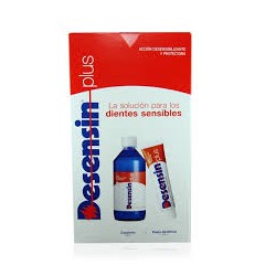 Desensin Packung Zahnpasta 125ml + Mundwasser 500 ml.